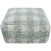 Image de Pouf Vichy bleu-vert