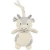 Image de Peluche musicale Vache Little Bloom Gris