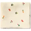 Image de Lange bébé fruits et légumes en coton bio 75 x 75 cm