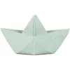 Image de Jouet de bain bateau Origami latex d'hévéa mint