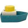 Image de Jouet de bain bateau en caoutchouc jaune