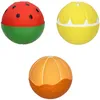 Image de Set de 3 balles sensorielles, de dentition et de bain Fruit Salad