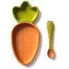 Image de Set repas bébé assiette et cuillère Cathy la carotte