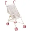 Image de Poussette pour poupée en métal rose