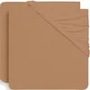 Image de Lot de 2 draps housses de berceau Biscuit (40 x 80 cm)
