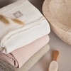 Image de Lot de 4 langes en coton Wild Rose-Ivory (70 x 70 cm)