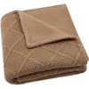 Image de Couverture en polaire Check Knit Biscuit (75 x 100 cm)
