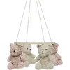 Image de Mobile bébé Teddy Bear Wild Rose-Naturel