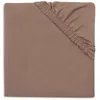 Image de Drap housse en jersey pour matelas de parc Milky Coffee (75 x 95 cm)