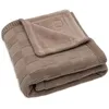 Image de Couverture en polaire Box Knit Milky Coffee (75 x 100 cm)