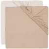 Image de Lot de 2 draps housses en jersey Blush-Wild Rose (60 x 120 cm)