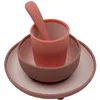 Image de Coffret repas en silicone Blush Shades (4 pièces)
