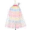 Image de Ensemble cape + diadème + baguette licorne (5-7 ans)