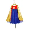 Image de Déguisement Super Hero girl robe+cape (8-10 ans)