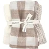 Image de Lot de 3 langes Vichy Caramel (70 x 70 cm)