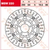 Image de TRW Lucas MSW220 Remmenschijf die drijft