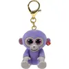 Image de Ty, Unisexe, Porte-clés, Mini Boo's Clip Cherry Monkey, 9cm, Violet