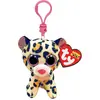 Image de Ty, Unisexe, Porte-clés, Beanie Boo's Clip Livvie Léopard, Multicolore