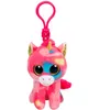 Image de Porte-clés en peluche Ty Beaniee Boo's Clip Fantasia la Licorne