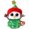Image de Ty Beanie Boo's Arbre de Noël Snowman (15 cm)