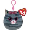 Image de Ty, Femmes, Porte-clés, Kiki chat Squishy Clip 9cm, Gris