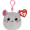 Image de Ty, Porte-clés, Catnip Mouse Squishy Clip 9cm, Gris