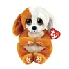 Image de Peluche TY Beaniee Babies Small Ruggles Le Chien Marron