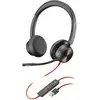 Image de HP Poly Blackwire 8225-M (Filaire, USB-A, Les équipes Microsoft), Casque micro de bureau, Noir