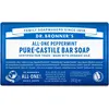 Image de Dr. Bronner's, Savon pour les mains, Menthe poivrée Pure-Castile (Savon solide, 140 g)