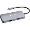 Image de Verbatim USB-C Pro Multiport Hub 5 Port CMH-05 32150 (USB-C, 5 ports), Station d’accueil + hub USB, Argent