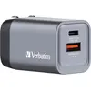 Image de Verbatim GaN 2 Port Charger (35 W, 2 ports), Chargeur USB, Gris