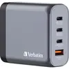 Image de Verbatim GNC-140 GaN Charger (140 W, 4 ports), Chargeur USB, Noir