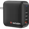 Image de Verbatim Mini GaN 4 Port Charger (165 W), Chargeur USB, Noir