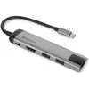 Image de Verbatim Multiport (USB-C, 1 portion), Station d'accueil + hub USB, Noir, Argent