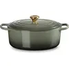 Image de Le Creuset Signature Braadpan Ovaal, 31cm thyme, Poêle + casserole, Vert