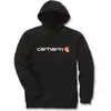 Image de Carhartt, Hommes, Pull-over, Sweat à capuche Signature Logo, Noir, (XL)