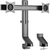 Image de Eaton Tripp Lite Series Bras pour moniteur double écran DDR1727DC avec pince de table et support pour passage de câbles (Tables, 27", 7 kg), Support de moniteur, Noir