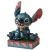 Image de Statuette - Lilo Et Stitch - Disney Traditions Stitch Assis Et Souriant