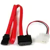 Image de StarTech .com Slimline SATA vers SATA avec câble d'alimentation LP4 / adaptateur (91.40 cm, PWM à 4 broches, SATA), Câble interne (PC)