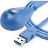 Image de StarTech Câble d'extension / d'amarrage SuperSpeed USB 3.0 de 1,5 m - Bleu - mâle / femelle (1.50 m, USB 3.2 Gen 1), Câble USB