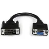 Image de StarTech DVI à (VGA, 20.30 cm), Adaptateur données + vidéo, Noir