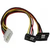 Image de StarTech Câble d'alimentation Molex à SATA Y 30 cm, 4 broches, coudé à droite - Câble séparateur Molex à (30 cm), Câble interne (PC)