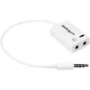 Image de StarTech 3.5mm zu (éclats), Adaptateur audio, Blanc