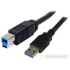 Image de StarTech.com 3 m zwarte SuperSpeed USB 3.0-kabel A-naar-B M/M