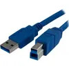 Image de StarTech Câble USB 3.0 SuperSpeed A vers B 1m - St/St - Câble de connexion USB 3.0 (1 m, USB 3.2 Gen 1), Câble USB