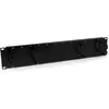 Image de StarTech Panneau de rangement 2 U 19 pouces double face / gestion des câbles - Server Finger Kabelkanal, Armoire serveur : accessoires, Noir