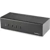 Image de StarTech 4 Ports Double écran Dvi Kvm, Commutateur KVM, Noir