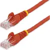 Image de StarTech 3m De Câble Rouge Cat 5e Patch Rouge (U/UTP, CAT5e, 3 m), Câble réseau
