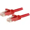 Image de StarTech Câble Patch Cat6 Rouge 1m (U/UTP, CAT6, 1 m), Câble réseau