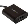 Image de StarTech Adaptateur De Port D'Affichage USB-C (DP, 18 cm), Adaptateur données + vidéo, Noir